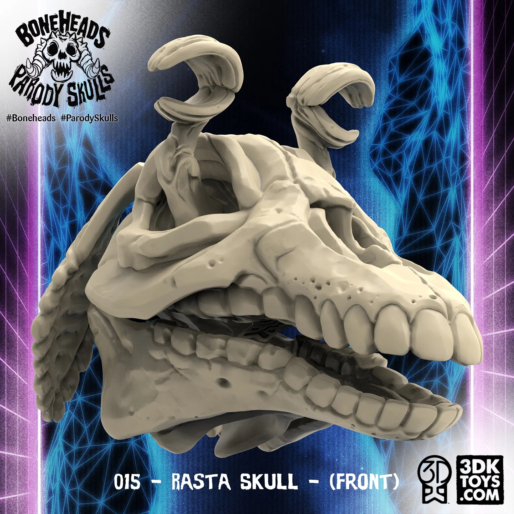 015 Rasta Skull