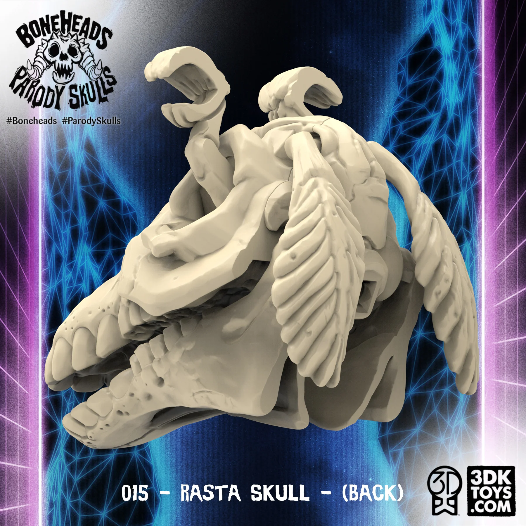 015 Rasta Skull - Image 2